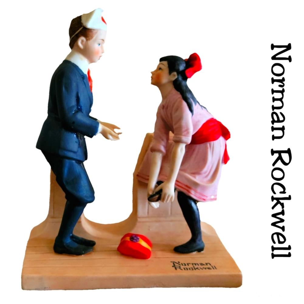 Norman Rockwell "First Dance" porcelain figurine